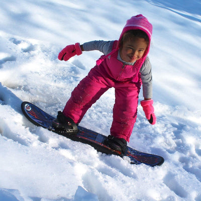Flexible Flyer Avenger Kids & Teens Plastic Snowboard with Foot Straps(Open Box)