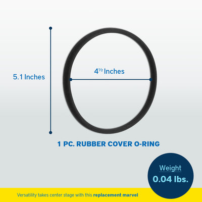 Zodiac Rubber Cover O Ring Power Clean Ultra for Pool Filter Replacement, Black - VMInnovations