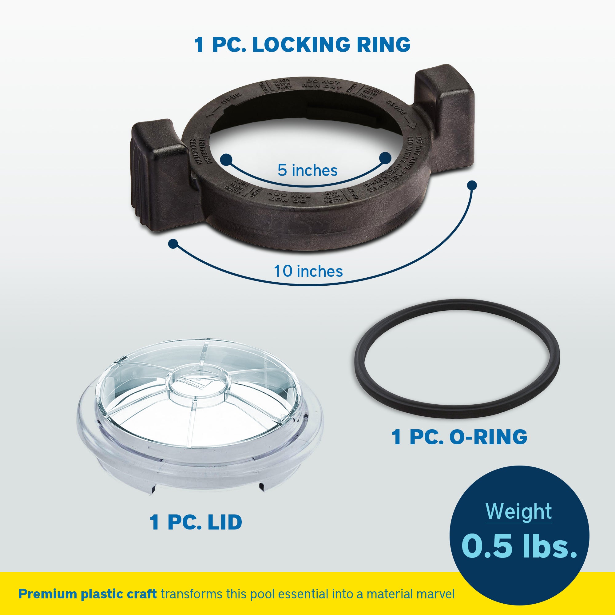 Zodiac Jandy FloPro Pump Lid for Zodiac Jandy FloPro FHPM Pump w/ O-Ring (Used) - VMInnovations