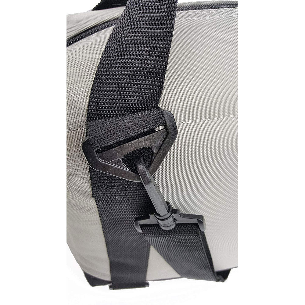 Polar Bear Coolers 12 Pack Light Nylon Soft Cooler with Strap, Silver (Open Box)