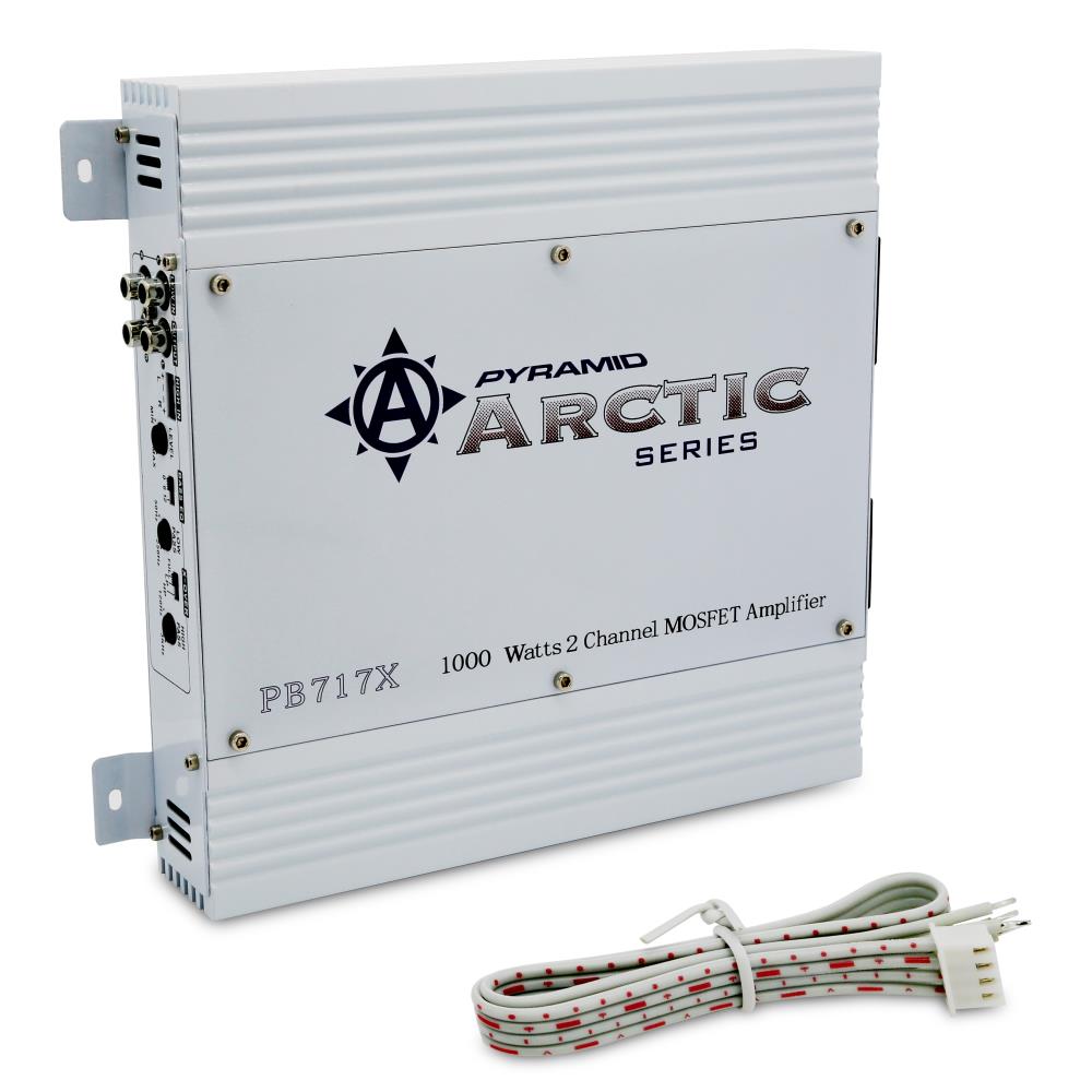 Pyramid PB717X Arctic Series 1000W 2 Channel Class AB Car Audio Mosfet Amplifier