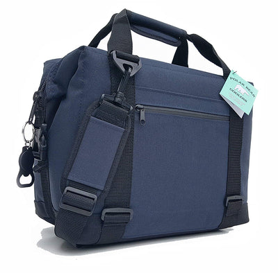 Polar Bear Coolers 12 Pack Soft Cooler With Strap, Navy (Open Box)