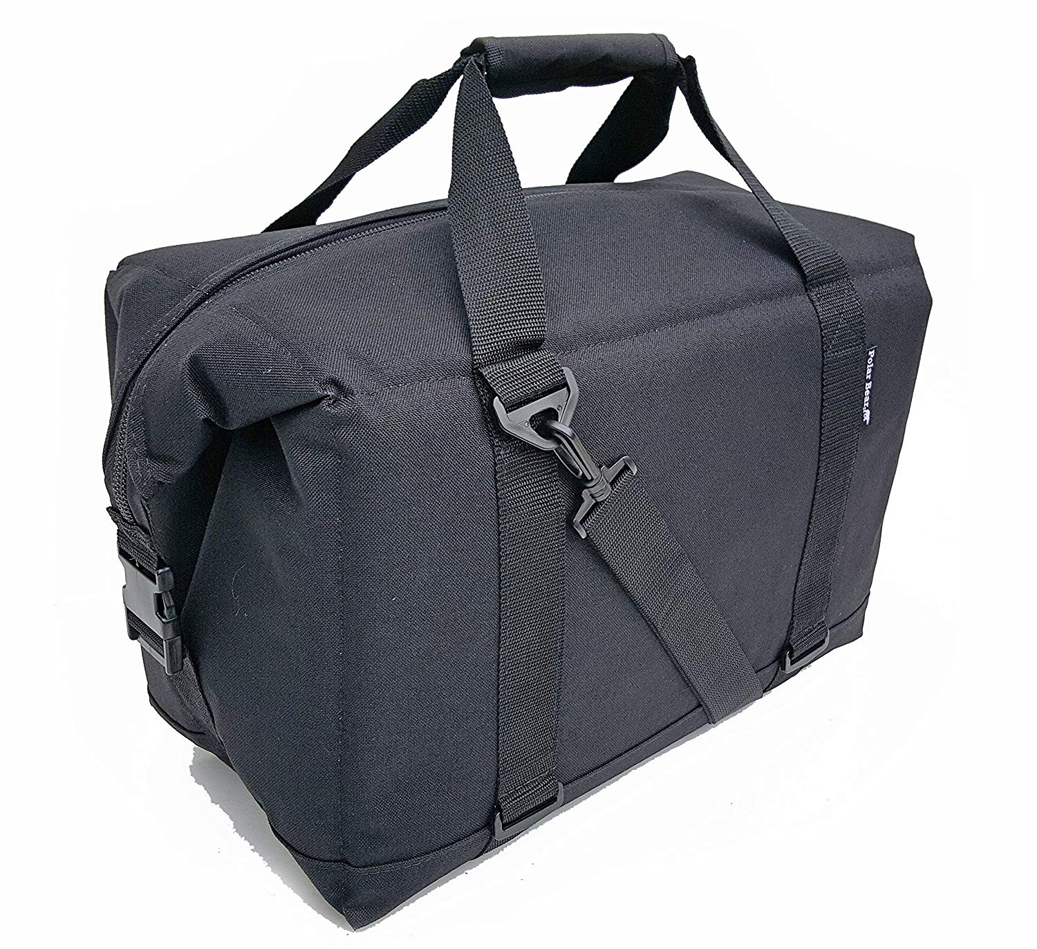 Polar Bear 24 Can Capacity TPU Double Coated Soft Nylon Cooler, Black (Open Box)