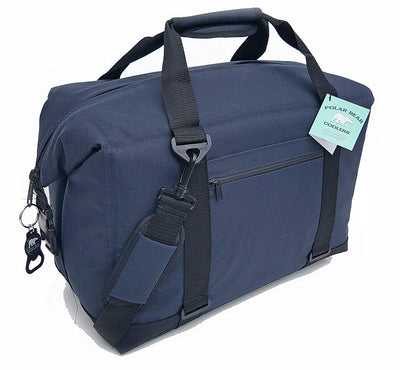 Polar Bear 24 Can Capacity TPU Double Coated Soft Nylon Cooler, Navy (Used)
