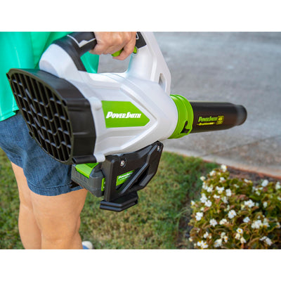 PowerSmith 120 MPH Battery Powered Leaf Blower + String Trimmer and Edger