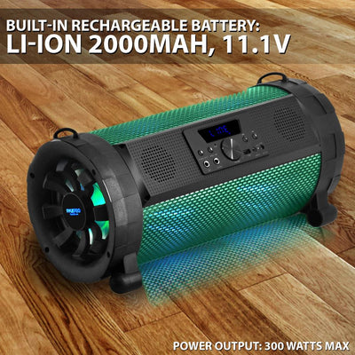 Pyle PBMSPG190 300 Watt Bluetooth Wireless BoomBox Speakers Stereo (4 Pack) - VMInnovations