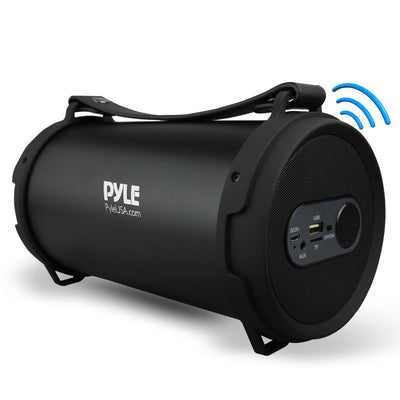 Pyle 60 Watt Portable Bluetooth Wireless BoomBox Speaker Stereo, Black(Open Box)