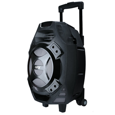 QFX 8" Portable Bluetooth Party Speaker with Microphone and Remote (2 Pack) - VMInnovations