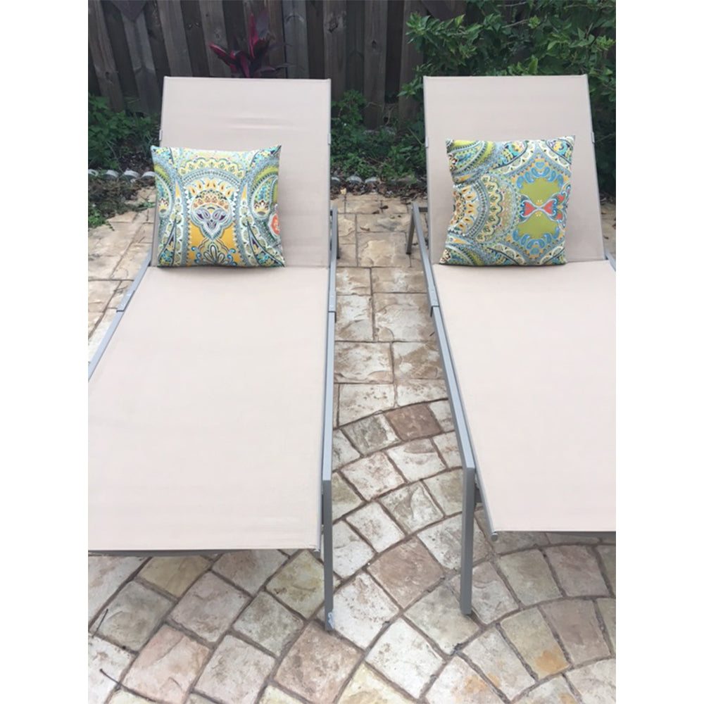 Ostrich Heavy Duty Adult Outdoor Lake Chaise Lounge Chairs 2-Pack (Open Box)