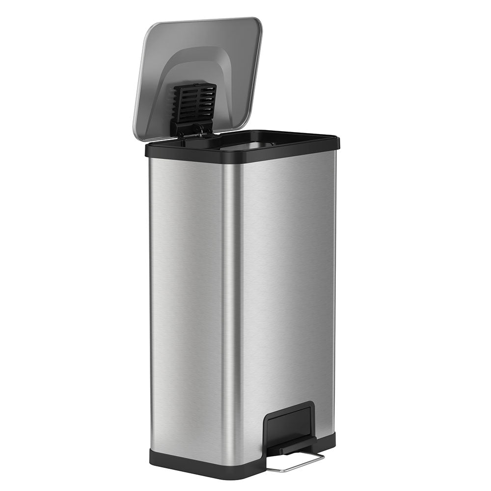 iTouchless 18 Gallon Step Kitchen Trash Can with Built-In Deodorizer (Open Box)