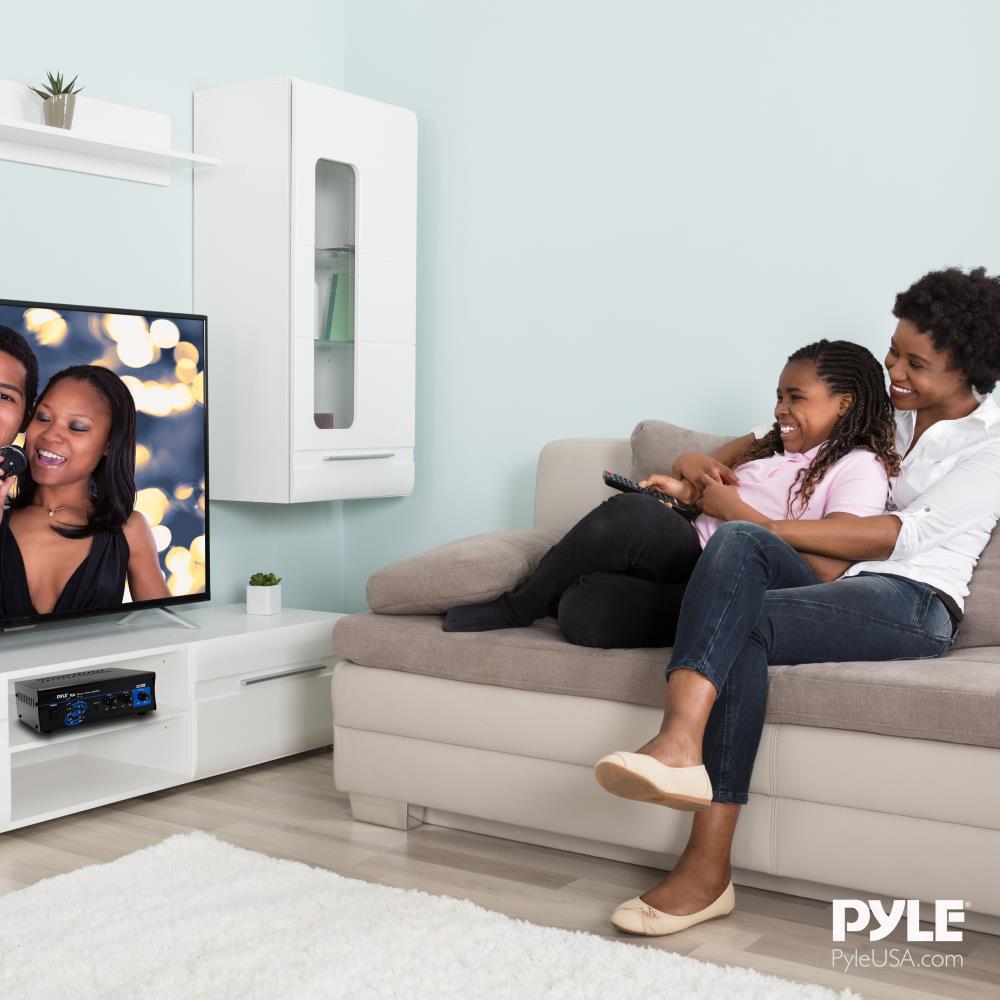 Pyle Home PCA4 240W Stereo Sound Speaker Amplifier Receiver Home Audio System
