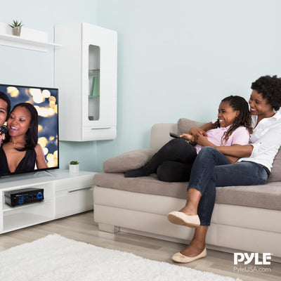 Pyle Home PCA4 240W Stereo Sound Speaker Amplifier Receiver Home Audio System