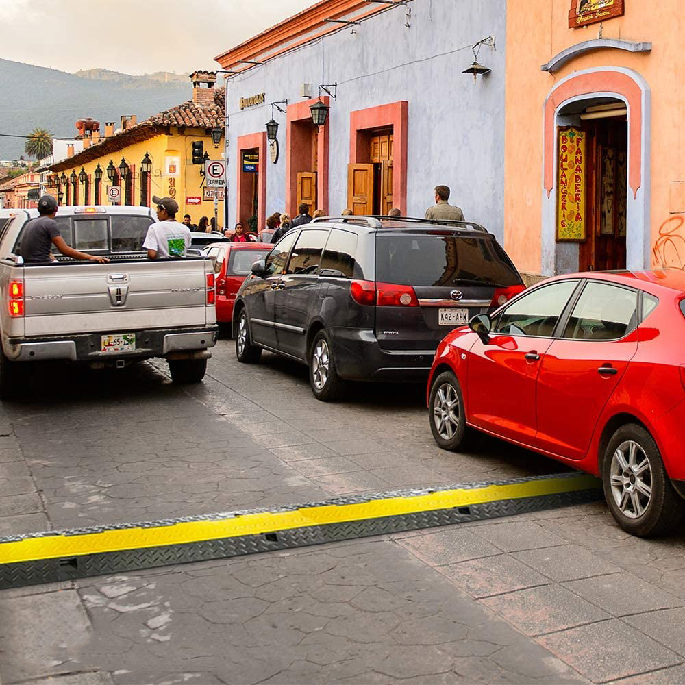 Pyle 40" Cable Wire Protector Cover Ramp with Lid for Floor Cord Safety (4 Pack) - VMInnovations