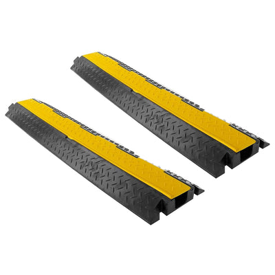Pyle 40" Cable Wire Protector Cover Ramp with Lid for Floor Cord Safety (2 Pack) - VMInnovations