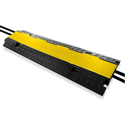 Pyle 40" 2 Channel Cable Wire Cord Protector Cover Ramp with Flip Lid (2 Pack)