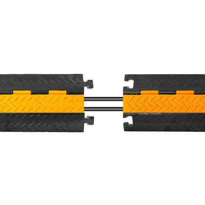 Pyle 40 In 2 Channel Cable Wire Cord Protector Cover Ramp with Flip Lid (8 Pack)