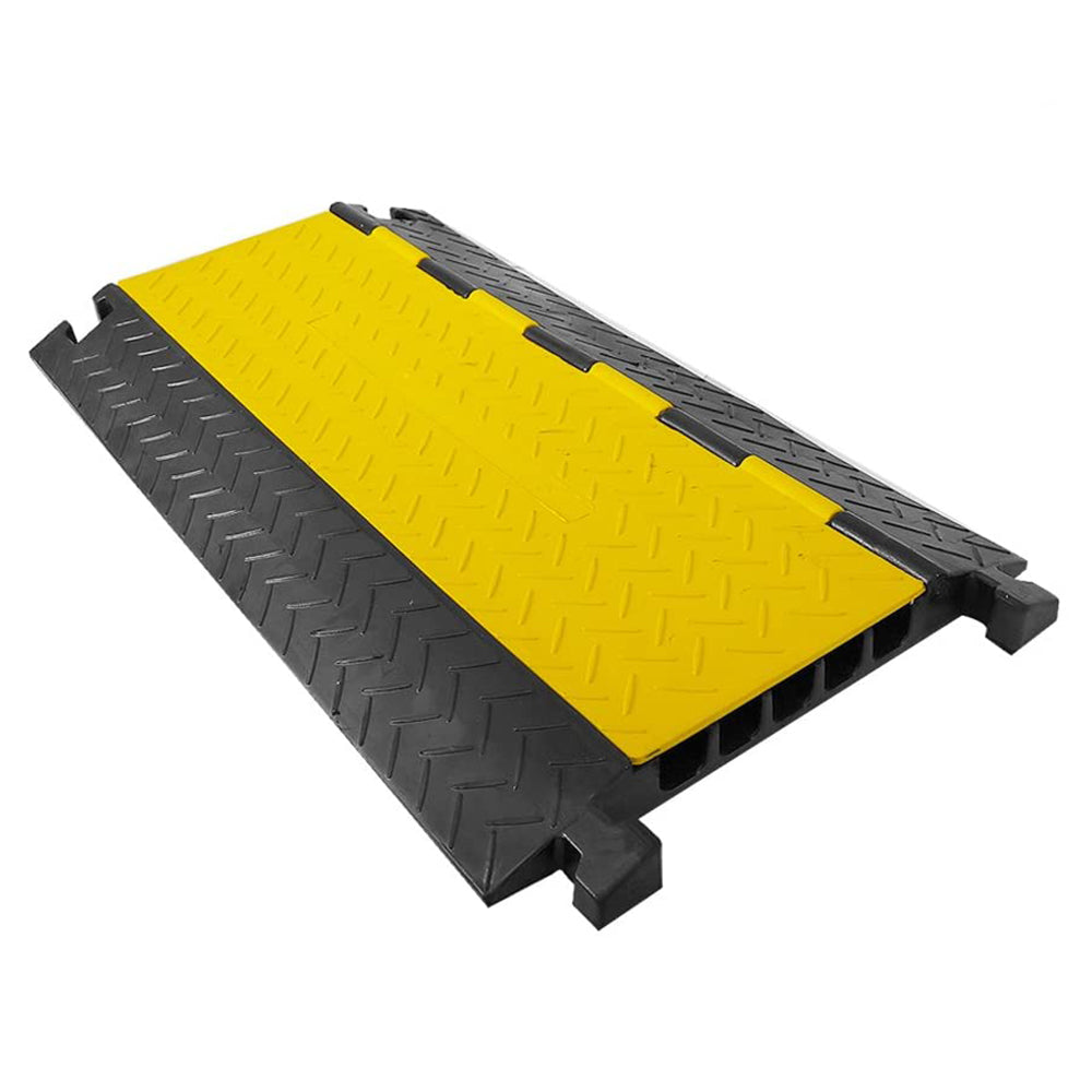 Pyle 5 Channel Cable Wire Protector Cover Ramp w/ Flip Lid for Safety (4 Pack)