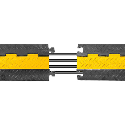 Pyle 5 Channel Cable Wire Protector Cover Ramp for Floor Cord Safety (2 Pack) - VMInnovations