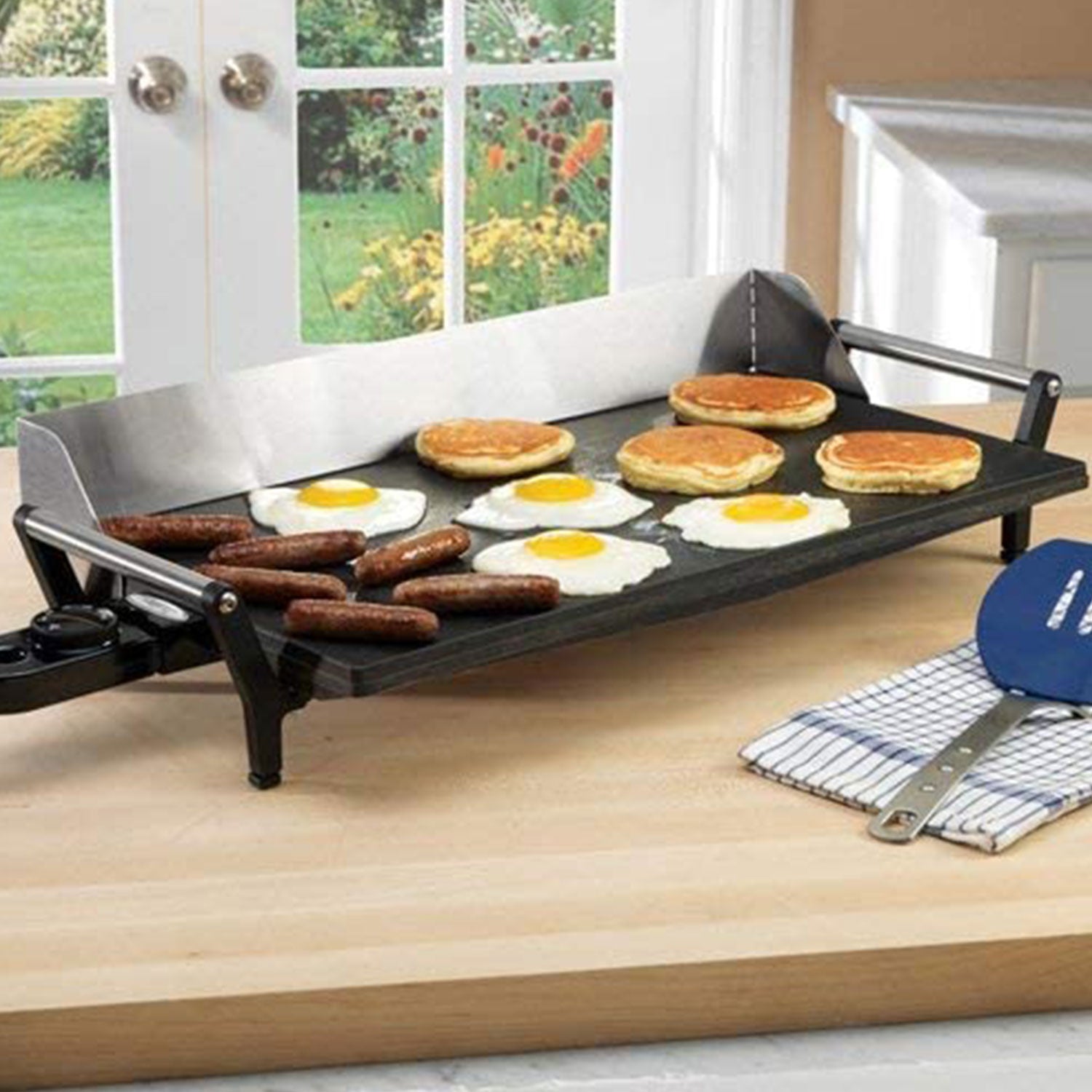 BroilKing PCG-10 Nonstick 21 x 12 Inch Countertop Griddle, Gray (Used) - VMInnovations