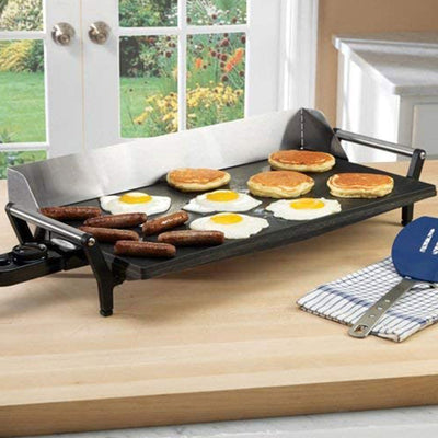 BroilKing PCG-10 Nonstick 21 x 12 Inch Countertop Griddle, Gray (Used) - VMInnovations