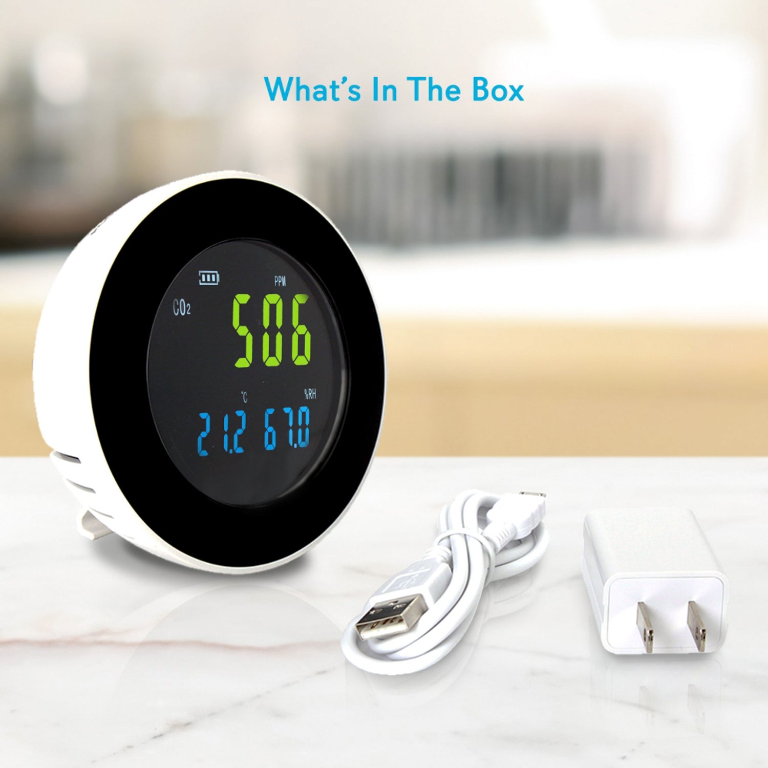 Pyle Smart Indoor Air Quality Monitor Digital Hygrometer Thermometer Test Gauge - VMInnovations