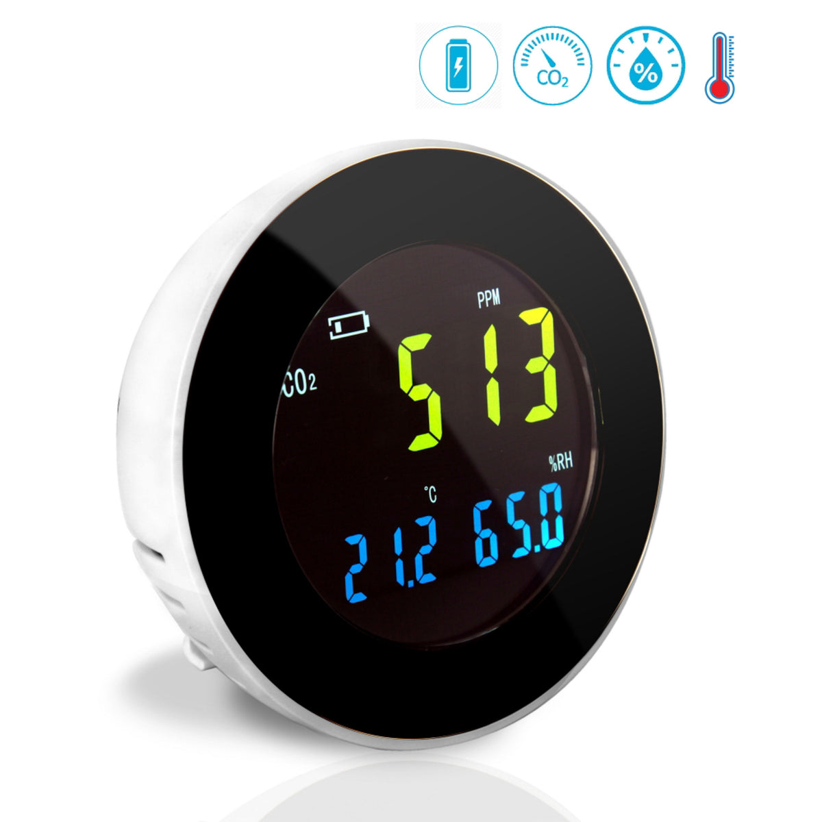 Pyle Smart Indoor Air Quality Monitor Digital Hygrometer Test Gauge (2 Pack)