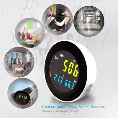 Pyle Smart Indoor Air Quality Monitor Digital Hygrometer Thermometer Test Gauge - VMInnovations
