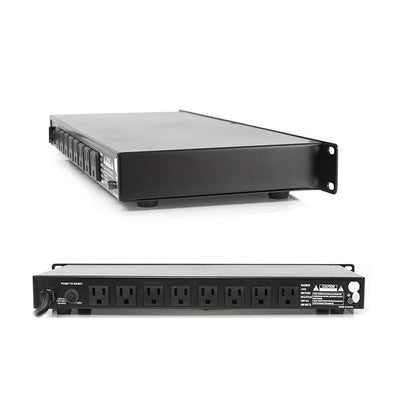 Pyle PCO800 1800 Watt Mount Rack Power Conditioner Surge Protector w/ 8 Outlets - VMInnovations