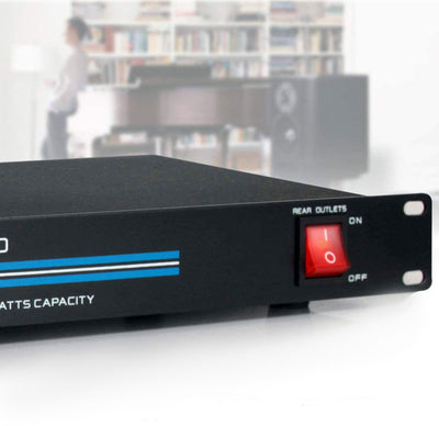 Pyle 1800 Watt Mount Rack Power Conditioner Surge Protector 8 Outlets (Open Box) - VMInnovations