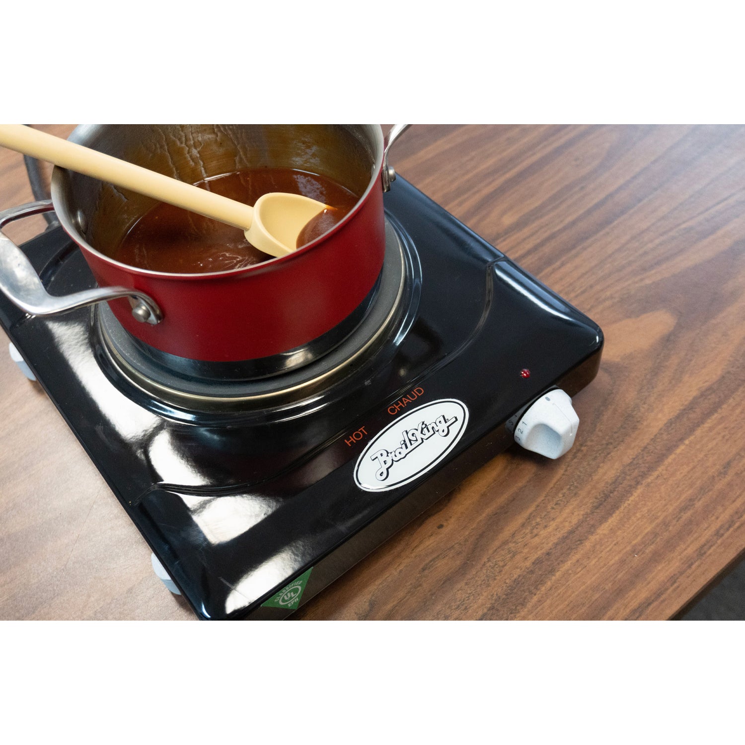 BroilKing Cast Iron Solid Disc Single Burner Hot Plate, Silver (Open Box)