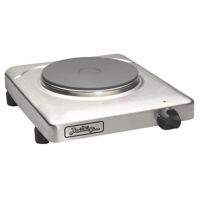 BroilKing Cast Iron Solid Disc Single Burner Hot Plate, Silver (Open Box)