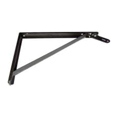 Hydrofarm Schaefer Adjustable Steel Wall Mount for 24" Fans, Black (Open Box)