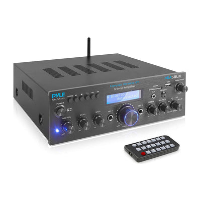 Pyle Compact 200 Watt Bluetooth Home Stereo Amplifier Receiver System (4 Pack) - VMInnovations