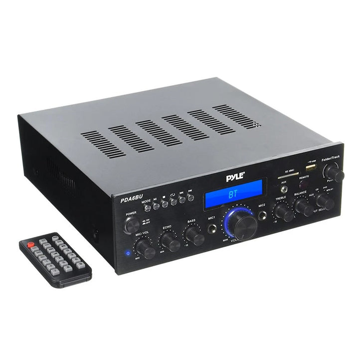 Pyle PDA6BU.5 Compact Bluetooth Home Stereo Amplifier Receiver System (Open Box) - VMInnovations