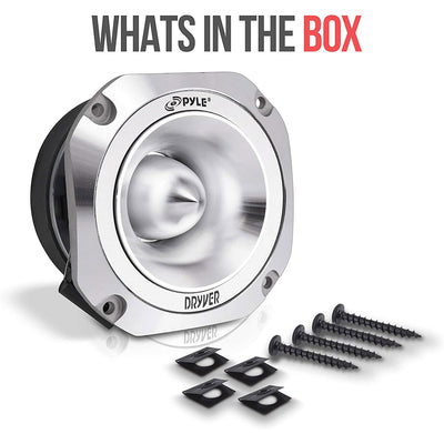 PYLE 1.5 Inch 500 Watt 4-Ohm Heavy Duty Titanium Super Audio Tweeter (Open Box) - VMInnovations