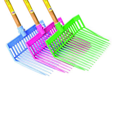 Miller Manufacturing Set of 3 Plastic Little Giant DuraFork Bedding Forks (Used)
