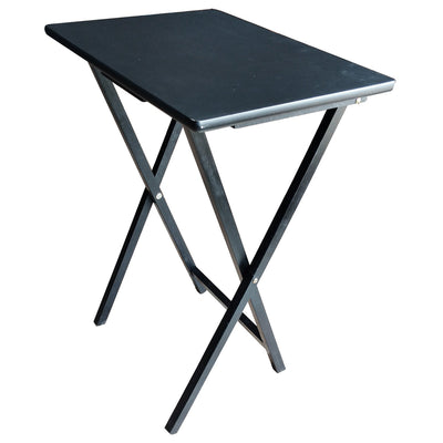 Plastic Development Group Folding Table 5 Piece Wood TV Tray Set, Black (Used) - VMInnovations