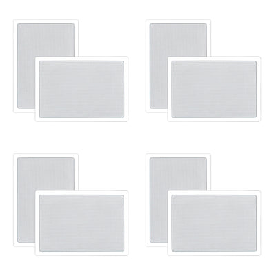 Pyle PDIW65 6.5 Inch 2 Way In Wall/Ceiling Flush Mount Stereo Speaker (4 Pack)