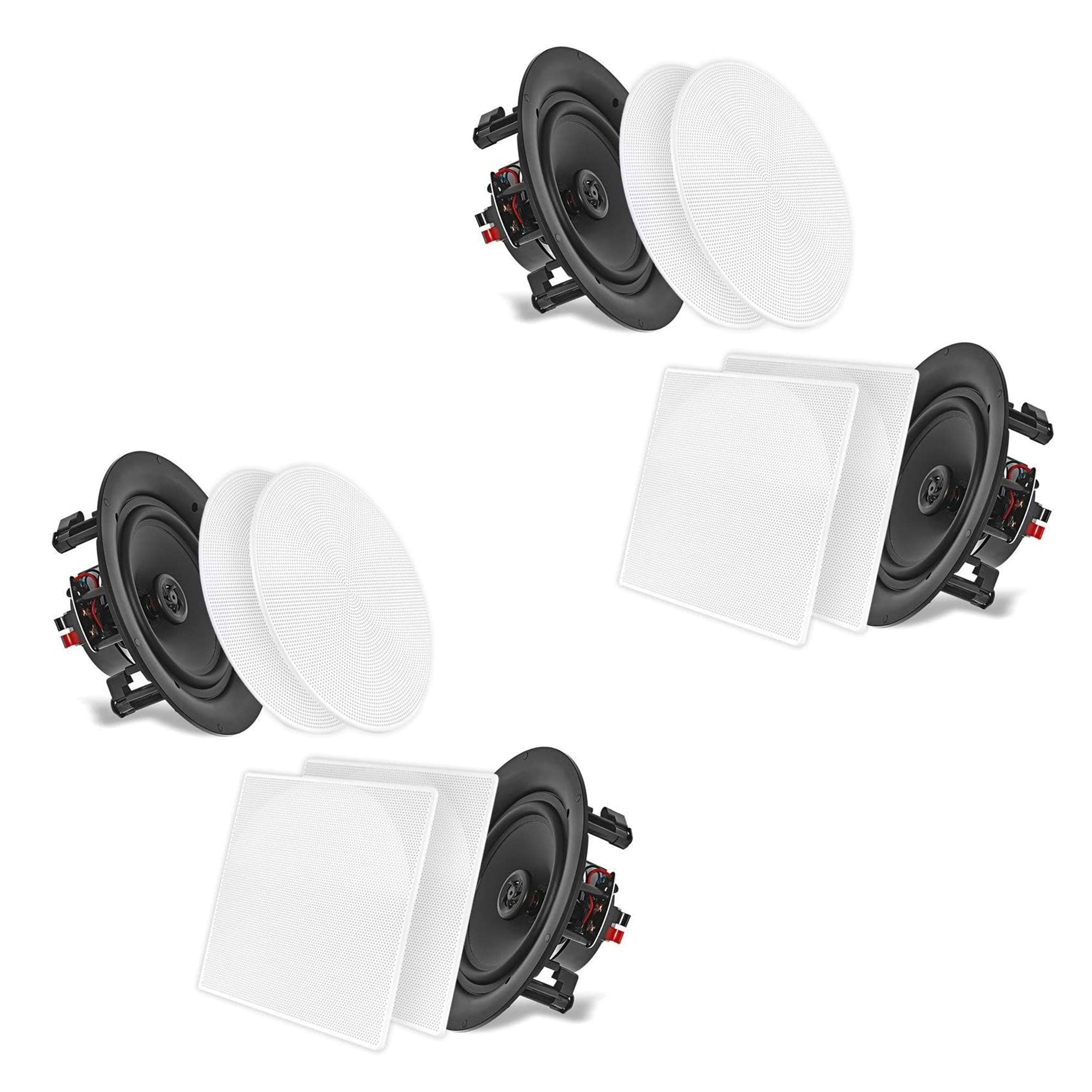 Pyle 10 Inch 250 Watt In Ceiling Wall 2 Way Flush Speaker System Pair (2 Pack) - VMInnovations