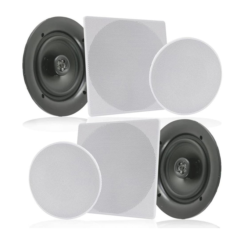 Pyle 10 Inch 300 Watt In Ceiling Wall 2 Way Flush Speaker System Pair(Open Box)