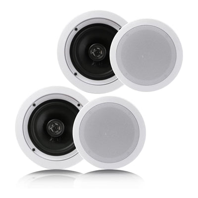 Pyle 6.5 Inch 200 Watt In Ceiling Wall 2 Way Speaker System Pair(Open Box) - VMInnovations