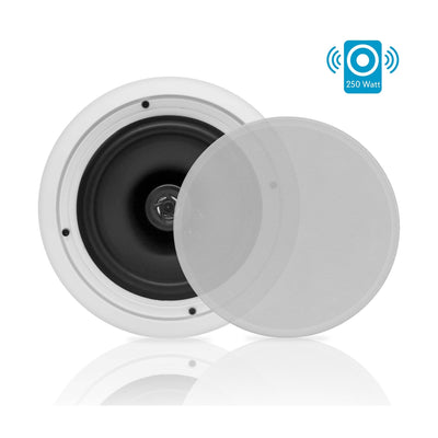 Pyle 8 Inch 500W 2 Way In Wall Ceiling Home Speakers System (Pair) (5 Pack)