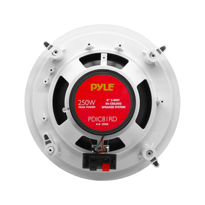 Pyle 8 Inch 500W 2 Way In Wall Ceiling Home Speakers System (Pair) (5 Pack)
