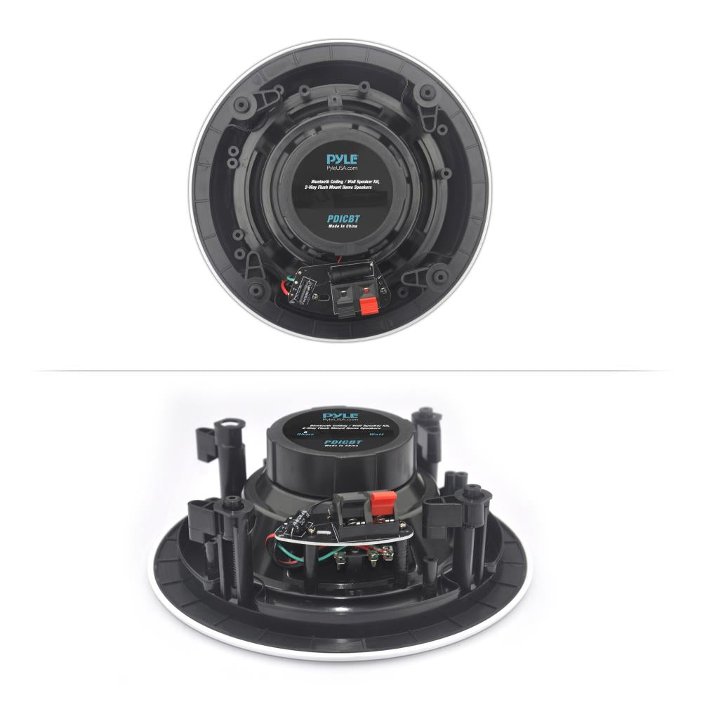 Pyle Audio 2 Way Flush Mount Bluetooth Ceiling Wall Speakers, 4 Pack (For Parts)