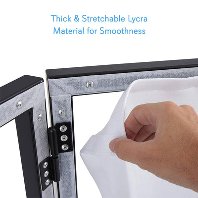 Pyle PDJFAC10 Foldable DJ Front Board Display Booth Cover Screen Scrim Panel - VMInnovations
