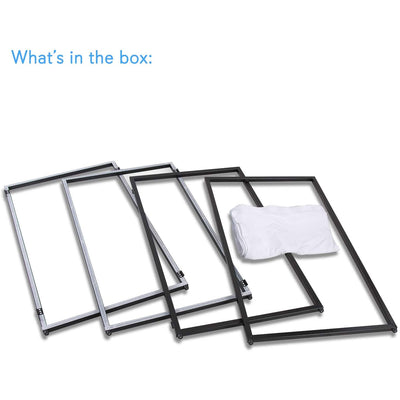 Pyle PDJFAC10 Foldable DJ Front Board Display Booth Cover Screen Scrim Panel - VMInnovations