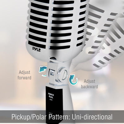 Pyle Pro PDMICR42SL Vintage Retro Style Dynamic Studio Vocal Microphone (4 Pack) - VMInnovations