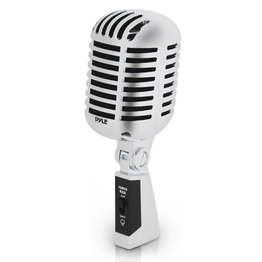 Pyle Pro Vintage Retro Style Dynamic Studio Desktop Vocal Microphone (For Parts)