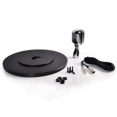 Pyle Classic Retro Vintage Style Microphone and Swing Stand, Silver (Open Box) - VMInnovations