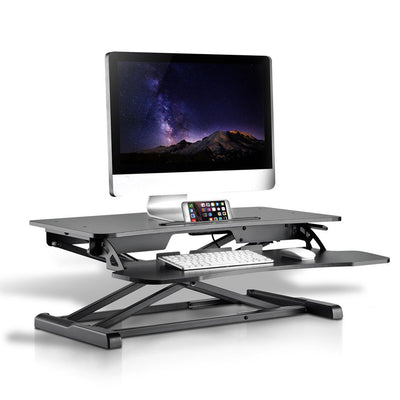 Pyle Computer Monitor Rising Desk Stand with Height and Keyboard Tray (Used)